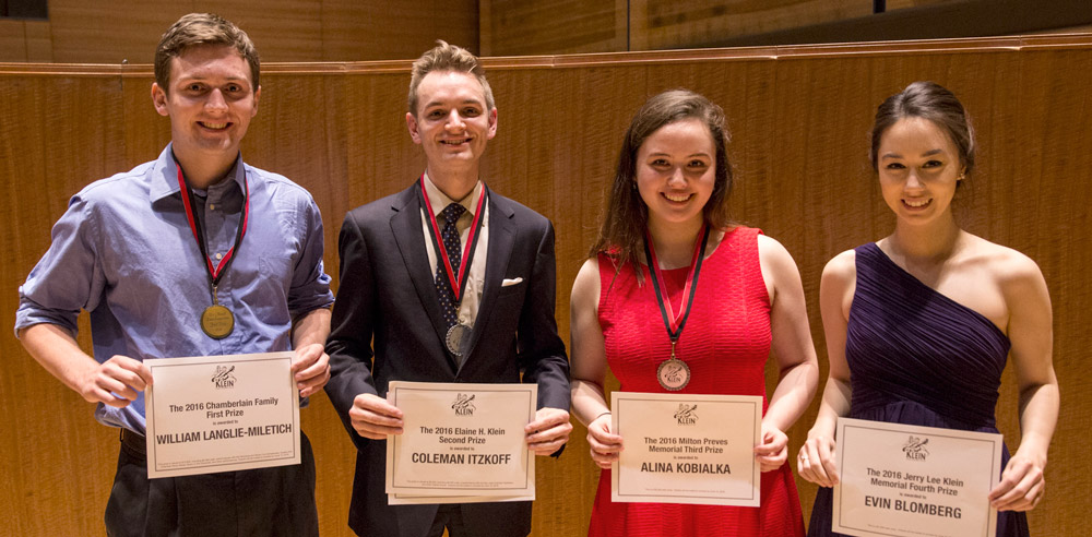 2016 Klein Competition Winners