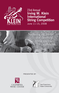 2008 Klein Competition Program