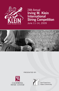 2009 Klein Competition Program